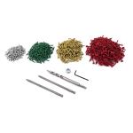 Armor Tools AT175 - Armor Color-Coat Fine Screw 1,000-Piece Pocket Hole Kit with Step Drill & 2 Drivers