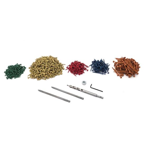Armor Tools Armor Color-Coat Coarse Screw 1,000-Piece Pocket Hole Kit ...