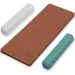BeaverCraft BVR106 - Leather Strop with Green & White Polishing Compound