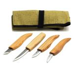 BeaverCraft BVR114 - Basic 4-Piece Carving Knife Set