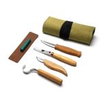 BeaverCraft BVR137 - Spoon and Kuksa Carving Professional Set with Knives and Strop