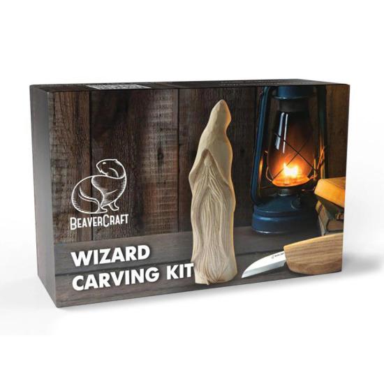 BeaverCraft (DIY03) Wizard Carving Kit - Complete Starter Whittling Kit for Beginners