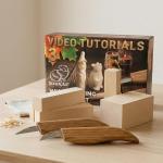 BeaverCraft BVR165 - Figure Carving  Set (2 knives + Linden Wood Blocks Blanks set)