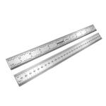 Benchmark BM126 - Sets of Rigid 300mm (12") English/Metric Brushed Steel Machinist Rulers