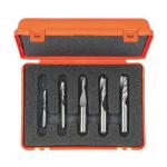 CMT Orange Tools CMT221 - 5-Piece Upcut Spiral Bit Set Solid Carbide Double Flute