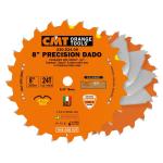 CMT Orange Tools CMT104 - 8" Precision Dado Blade Set, 24-Teeth, FTG + ATB grind