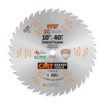 CMT Orange Tools CMT120 - ITK Xtreme Orange Chrome Thin Kerf 10" General Purpose Blade, 40-Teeth, Alternate Top Bevel 0.110" Kerf
