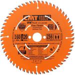 CMT Orange Tools CMT133 - ITK PLUS Track Saw Blade (compatible with Festool), 160mm, 56-Teeth, 20mm Arbor, Alternate Top Bevel Grind, PTFE Coated