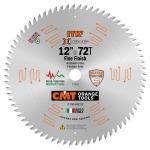 CMT Orange Tools CMT137 - ITK Xtreme Orange Chrome Thin Kerf 12" Fine Finish Crosscut Blade, 72-Teeth, Alternate Top Bevel 0.118" Kerf
