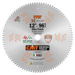 CMT Orange Tools CMT138 - ITK Xtreme Orange Chrome Thin Kerf 12" Ultra Fine Finish Crosscut Blade, 96-Teeth, High Alternate Top Bevel, 0.102" Kerf