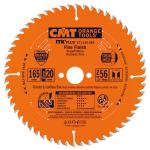 CMT Orange Tools CMT140 - ITK PLUS Track Saw Blade (compatible w/ Makita, Dewalt, Triton), 165mm, 56-Teeth, 20mm Arbor, Alternate Top Bevel Grind