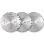 CMT Orange Tools CMT142 - Set of 3 Chrome Carbide 10" Saw Blades - Rip, General Purpose Combo, and Ultimate Crosscutting