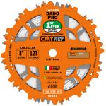 CMT Orange Tools CMT144 - 8" Locked Dado Pro Blade Set, 12-Teeth, FTG + ATB Grind Kerf