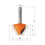 CMT Orange Tools CMT201 - Lettering Carbide Tipped Router Bit (60&deg;)