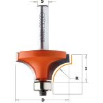 CMT Orange Tools CMT236 - Roundover Router Bits 2 Flutes Carbide Tipped