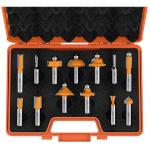 CMT Orange Tools CMT401 - 13-Piece Router Bit Set in Case Carbide Tipped 1/2" Shanks