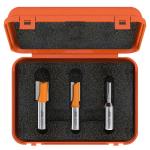 CMT Orange Tools CMT410 - 3-Piece Plywood Groove Bit Sets Carbide Tipped