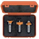 CMT Orange Tools CMT437 - 3 Piece Divided Light Door Carbide Tipped Router Bit Set