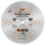 CMT Orange Tools CMT508 - ITK Xtreme Orange Chrome Thin Kerf 10 Non Ferrous Laminate Blade 80 Teeth Triple Trip Grind Tcg 0 110 Kerf 251 080 10
