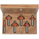 CMT Orange Tools CMT523 - CMT 6 Piece Profile Router Bit Set in Case Carbide Tipped | 1/2" Shanks
