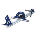 Dasqua DAS110 - 4-Piece 4R 12"/300mm Combination Square Set with Square, Center Finder and Protractor