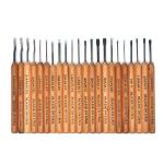 Dockyard Tools DYT114 - 22-Piece Micro Carving Master Chisel Set