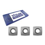 Easy Wood Tools EWT196 - Set of 3 Ci6-R1 Square Replacement Carbide Cutters #12411