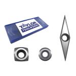 Easy Wood Tools EWT206 - Set of 3 Negative Rake Carbide Cutters (Ci2-R2-NR, Ci3-NR, Ci7-NR)