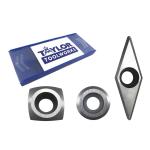 Easy Wood Tools EWT205 - Set of 3 Negative Rake Carbide Cutters (Ci2-R2-NR, Ci3-NR, Ci4-NR)