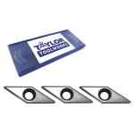 Easy Wood Tools EWT202 - Set of 3 Ci4-NR Diamond Negative Rake Carbide Cutters #7400NR