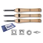 Easy Wood Tools EWT166 - Easy Start Rougher, Finisher, Detailer, 4 Cutters