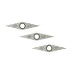Easy Wood Tools EWT216 - Set Of 3 Each Easy Wood Tools Ci7 Diamond Replacement Carbide Cutters 12407