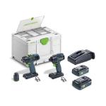 Festool FES133 - Impact Driver and Drill Set TID 18 HPC 4, 01-SET T18