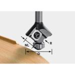 Festool FES302 - Radius Router Bit - S8 HW R2 D28 KL12.7 MFK