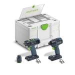 Festool FES907 - Impact Driver and Drill Set TID 18 Basic-Set T18