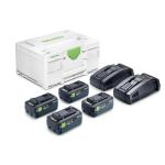 Festool FES924 - Energy Set SYS18V 4xTBX8/2xSCA16