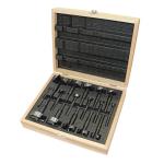 Fisch FIS214 - 16-Piece Black Shark Pro Imperial & Metric Forstner Bit Set In Wooden Box