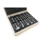 Fisch FIS224 - 16 Piece Set Metric Wave Cutter Forstner Bit Sizes 12-50mm In Wooden Box