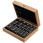 Fisch FIS231 - 16 Piece Set Imperial Wave Cutter Forstner Bit Sizes 1/4" - 2-1/8" In Wooden Box