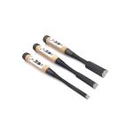 Kakuri KAK106 - 3-Piece Oire Nomi Japanese Chisel Set - White Paper Steel Blades 9mm, 15mm and 24mm