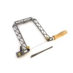 Knew Concepts KC105 - 125.008T 8" Titanium Birdcage Fret Jewelers Saw with 12 Each #7 15 TPI Pegas Fret Saw Blades