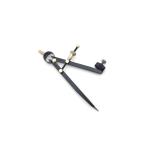 Ledin LED100 - French Black Gun Pencil Compasses with Quick-Adjust Nuts and Brass Fittings