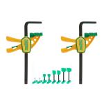 Microjig MJ211 - (DVC-625QCK2) MATCHFIT GRR-RIP Clamp - 2 Pack & (DV-HK4.5K2-VP) MATCHFIT Dovetail Hardware - 8 Pack