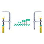 Microjig MJ209 - (DVC-538K2) MATCHFIT Dovetail Clamps - 2 Pack & (DV-HK4.5K2-VP) MATCHFIT Dovetail Hardware - 8 Pack