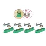 Microjig MJ138 - MATCHFIT&trade; Dovetail Nut Track Hardware 4-Pack