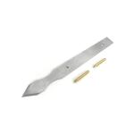 Mikov MIK111 - Unhandled Super Thin Blade Dual Bevel Marking Knife Kit with Finger Indents 0.030" Thick Blade