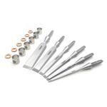 Narex NX239 - 6-Piece Richter Unhandled Bevel Edge Chisel Blank Set