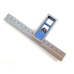 PEC Tools PEC121 - English/Metric Double Squares with 0.5mm, 1mm, 1/32", 1/64" Graduations