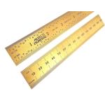 PEC Tools PEC123 - 12" (300mm) English/Metric Titanium Nitride (TiN) Ruler