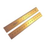 PEC Tools PEC125 - 6" (150mm) English/Metric Titanium Nitride (TiN) Ruler